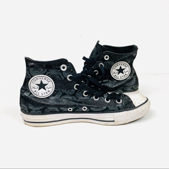 converse all star high women's black